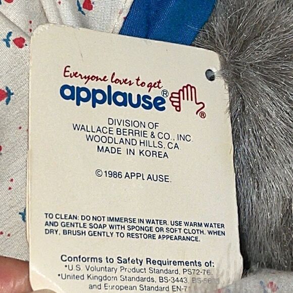 Vintage 90s Disney Applause The Hatfields #5924 Elly Mae Teddy Plush Bear New - Picture 6 of 8